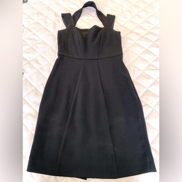 Maje black mini dress with wide straps and sexy cut-out at its back Maje Size 1 - Picture 7 of 16